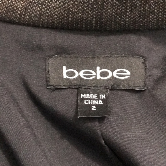 ⛔️SOLD⛔️BEBE Brown Lace Trim Skirt Suit Size 2 - Picture 8 of 9